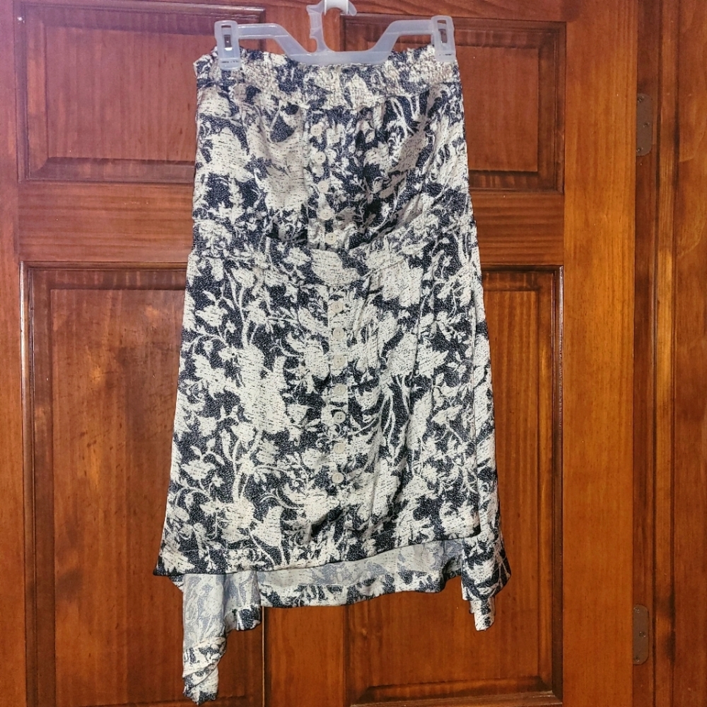 Imaginary Voyage strapless summer dress